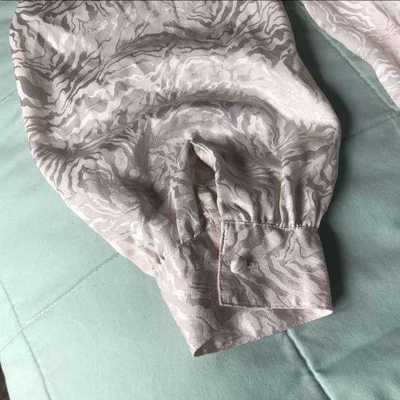 Vintage Zebra Print Button Up Top - Picture 3 of 4